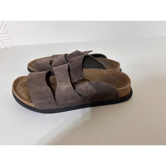 Birkenstock Betula Size 7- 7.5 Eva Basic Brown 3 Strap Sandals - Picture 9 of 13